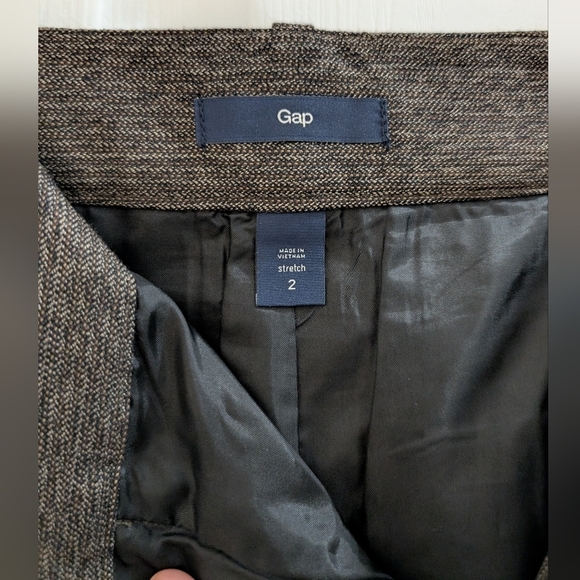 GAP Wool Short Stretch Pleated Pencil Skirt - Picture 4 of 8